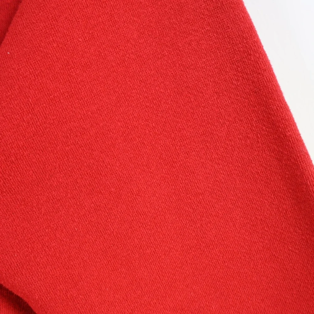 Vintage 80s Arkansas Razorbacks Sweatshirt Large Red Cotton Blend Raglan NCAA - Picture 8 of 14